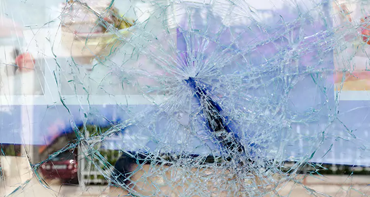 Cracked Glass Balcony Door Repair in Iona, FL